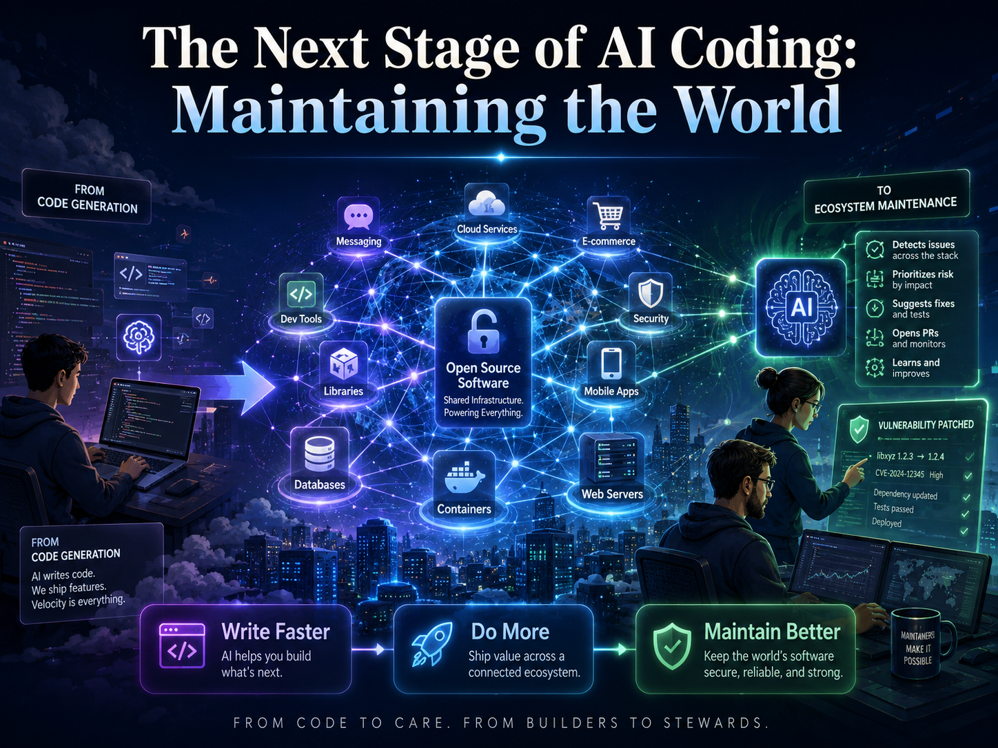 Figure 2: The next stage of AI coding — maintaining the world