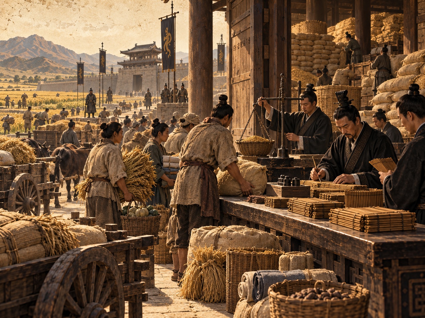 Conceptual reconstruction of Qin state resource mobilization