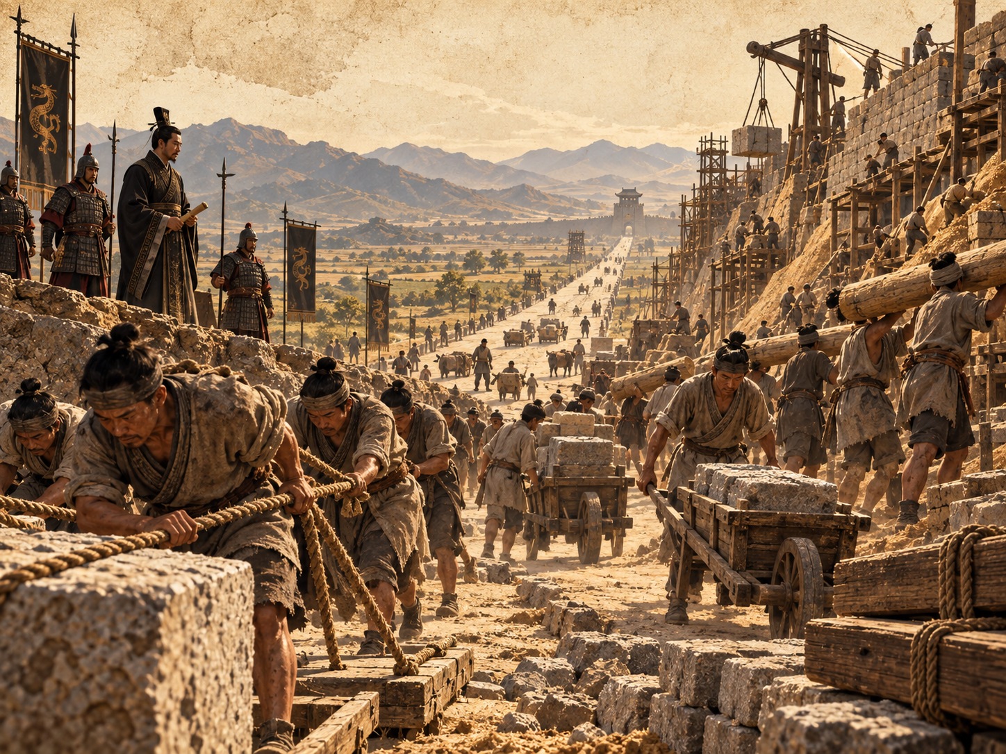 Conceptual reconstruction of Qin state resource mobilization